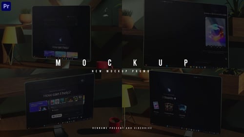 Animated Monitor Mockup for UI and Software Presentations