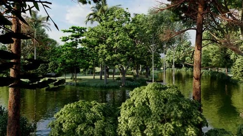 Garden And River