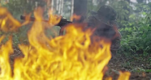 Soldats des forces spéciales en action