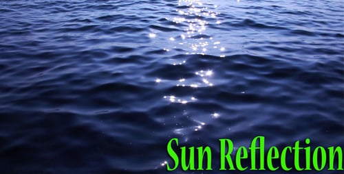 Sunlight Reflecting on the Surface of Ocean Water
