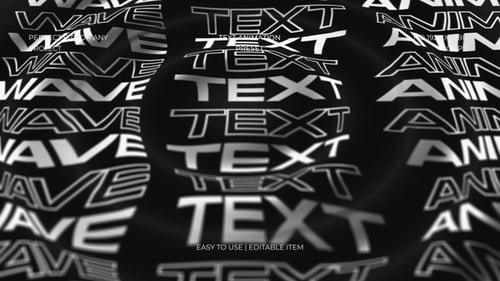 Liquid Wave Text Animation