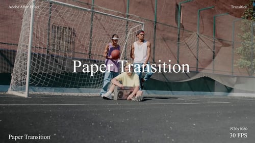 Dynamic Paper Tear Video Transitions Pack
