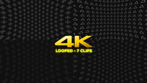 Dynamic Abstract Geometric Pattern Grid Animation