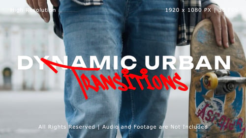 Dynamic Urban Transitions Pack for After Effects #01