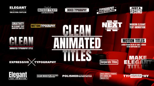 Clean Animated Titles
