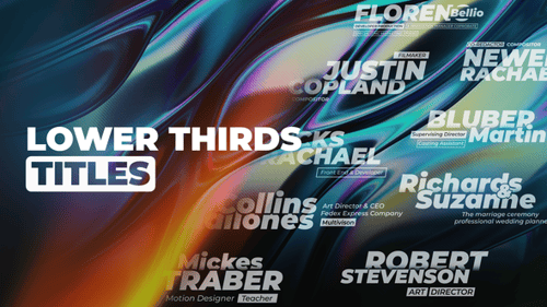 Dynamic Modern Lower Thirds with Smooth Text Reveals