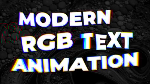 Dynamic RGB Split Text Animations with Modern Glitch Effect