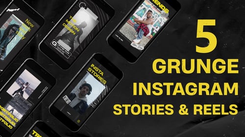 Grunge Social Media Stories and Reels Pack