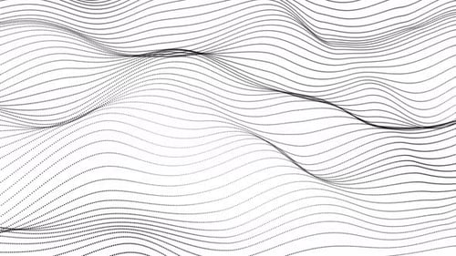 Abstract Digital Wave Lines Dot Grid Animation