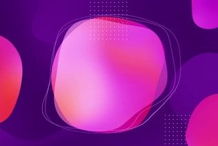 Abstract Background With Colorful Blobs