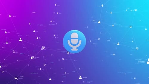 Animated Technology Network for Webinars and Online Conferences