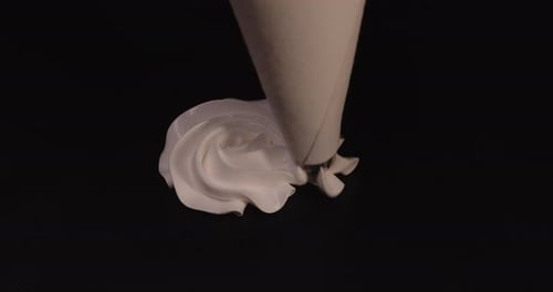 Pastry Bag, With White Cream