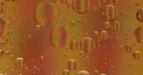 Fantastic Structure of Colorful Bubbles. Chaotic Motion. Abstract Background
