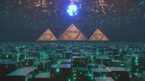 3d Rendering Animation of Clean Futuristic Alien Sci Fi Fantasy Space Staion