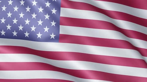 Realistic Waving United States Flag for Patriotic Celebrations