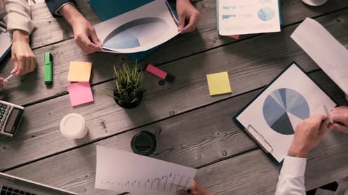 Business people working in office