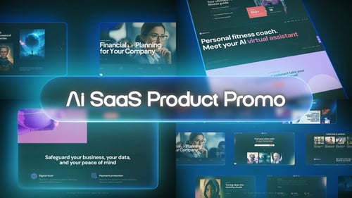 Modern AI SaaS Product Website & App Promo