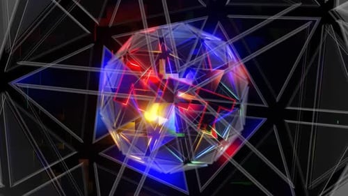 Vj Loop Animation Of Nft Rotation In A Crystal Ball 02