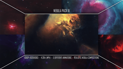 Dynamic Cosmic Nebulae Background Animation Pack
