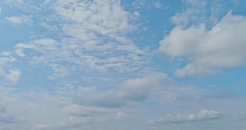 Cloud Moving on Transforming Fast in Sky Cloud Mass Cotton Cluster Swirling Upward