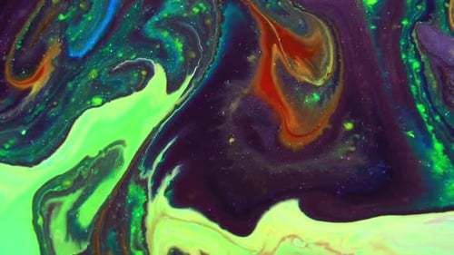 Abstract Swirling Ink and Paint Background