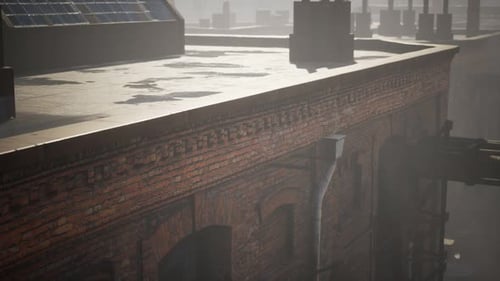 Edificios industriales abandonados de una antigua fábrica
