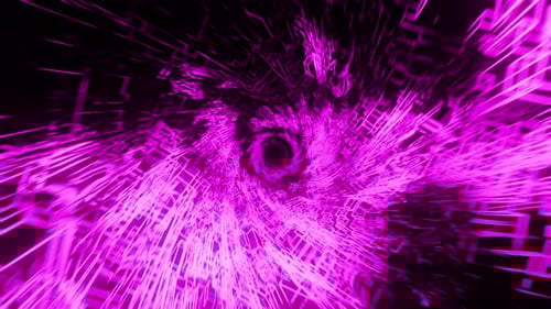 Purple tunnel with hypnotic lines 002