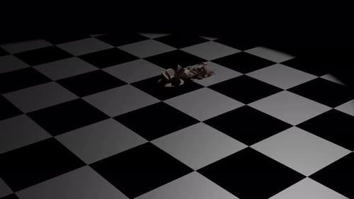 Animation von fallendem Schach