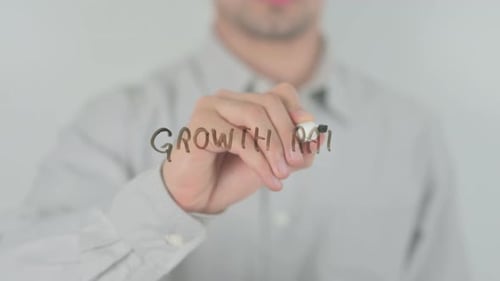 Growth Rate Written on Clear Surface