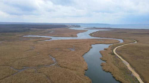 lake and reeds in autumn, Igneada, Turkey