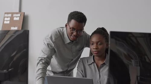 African American Programmers Working in Team