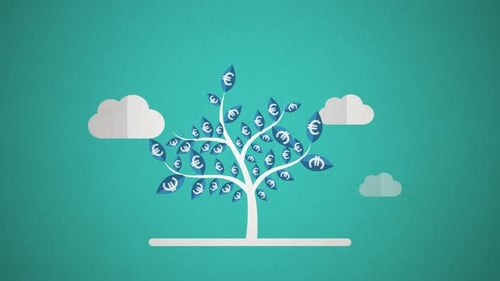 Money Tree Growing Euro