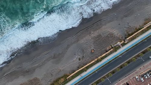Sea Texture Aerıal Vıew 4 K Turkey Alanya