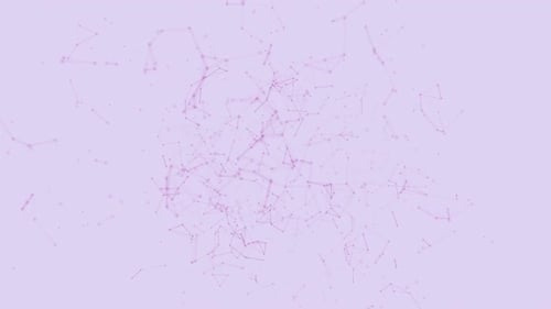 Abstract Particle Network Data Connection Loop Background