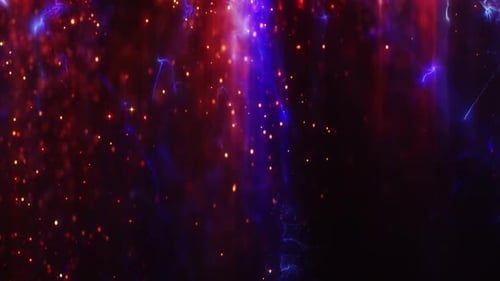 Dynamic Glowing Particles Loop Abstract Background