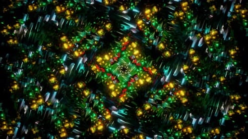 Geometry Kaleidoscope Infinite 3d Patterns Seamless Vj Loop for Spiritual Meditation Psychedelic