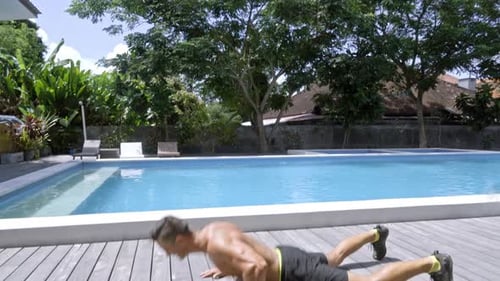 Burpee avec saut et push-up