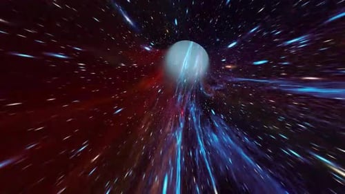 Vol hyperspatial en boucle 4K