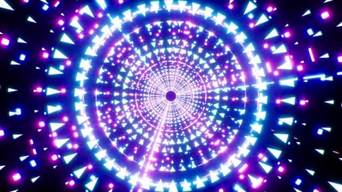 Blinking Neon Light VJ Background Loop 4K