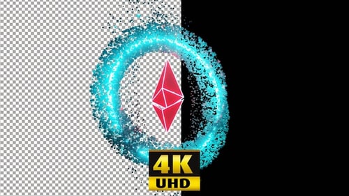 Futuristic Digital Particle Logo Reveal