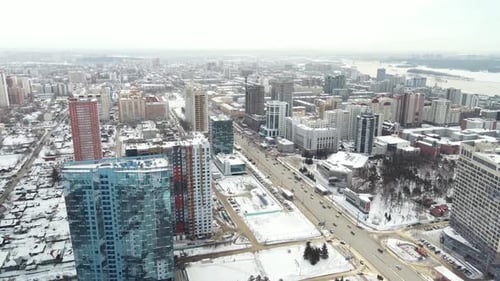 Highrise Buildings in the Capital of Siberia