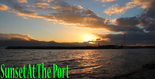 Sunset At The Port