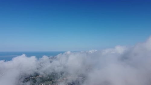 Abstract Aerial Nature Summer Ocean Sunset Sea and Sky Background