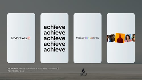 Dynamic Social Media Stomp Opener with Kinetic Text and Image Reveals