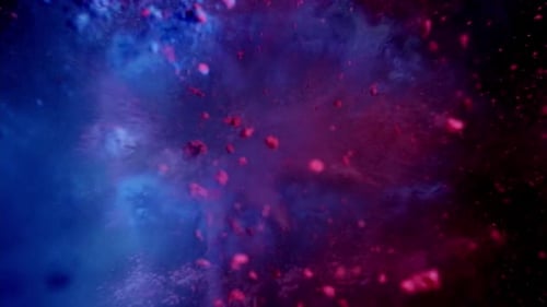 Mix Rosa und blaues Holi-Pulver