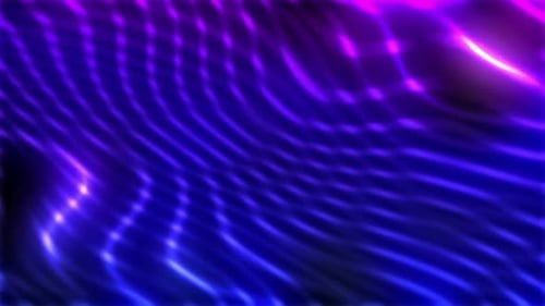 Animated Flowing Neon Wavy Lines Abstract Background Pack