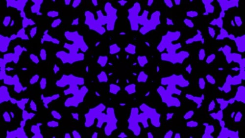 Seamless Abstract Purple Fluid Kaleidoscope Loop Background