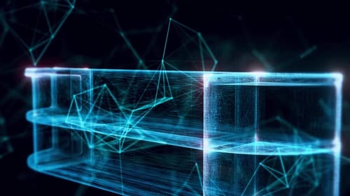 Wooden Shelf Hologram Close Up Hd