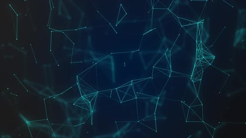 Green Plexus Network digital Background on Green Bg