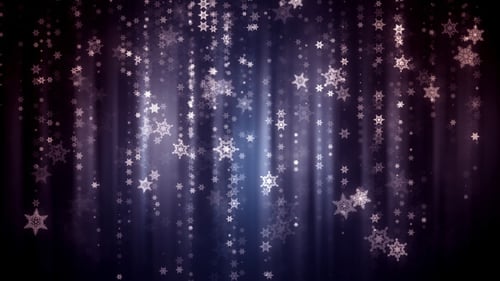 Elegant Falling Snowflakes Glitter Background